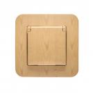 MAKEL - Schuko Socket Outlet With Cover Lilium Natural 56229
