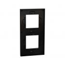 SCHNEIDER ELECTRIC - NU6004V87 vertical cover frame - 2 gangs - 2 x 2 modules - stone (1)