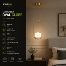 PIPOLUX - Pendant Adel E27 metal, gold PD23032-1