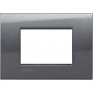 BTICINO - LNA4803AC Square cover plate 3 modules - steel