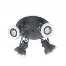 FARO - RING Grey ceiling lamp 4L Ref.40560