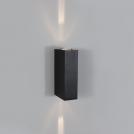 POLARIS LIGHTING - LED Аплик влагозащитен FLAT 38/60/121 2x2W 240lm 3000K 2x5° IP65 Черен 6209NB