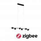 PAULMANN - Пендел  79784   Puric Pane Smart Home Zigbee 3.0 ⚡2700K⚡6 x 450lm⚡6 x LED 6W⚡Ra  > 80✴Черен