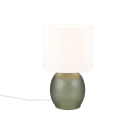 TRIO - Нощна лампа VELA – 517900115 1x E14 · max. 10W зелена основа/бяла шапка