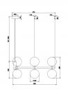MAYTONI - pendant luminaire Ring MOD013PL-06BS G9, 6X25W (2)