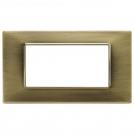 VIMAR - 14654.76 - Cover plate 4M metal antique brass