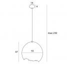 MAXLIGHT - Пендел NEST  P0539 • Φ: 55см.  1x13W ~ E27  (3)