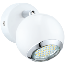 EGLO - Спот  LED 1хGU10 3W 240lm 3000K Ø70 бяло/хром 31001  BIMEDA