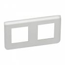 LEGRAND - 0 793 04 Plate Mosaic - 2 x 2 horizontal modules - alu
