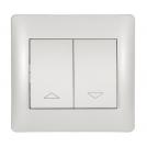 ELMARK - 11171A - CURTIAN CONTROL SWITCH WHITE METALLIC RHYME