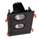 ELMARK - DOUBLE LED MOVABLE SPOT LIGHT 2X15W 230V 3000K BLACK 92DL81F3030/BL