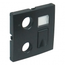 EFAPEL - Face plate for RTV - RJ45 / RTV - RJ45 multimedia outlets GREY 90774 TIS LOGUS 90