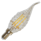 V-TAC - LED Крушка 4W Filament E14 Кендъл Спирала Пламък неутрална светлина 4000K SKU: 4431