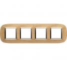 BTICINO - HB4802/4LAE Elliptical cover plate 4х2modules - maple wood