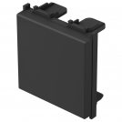 TEM - TM22SB Blank plate 2M, color Black matt, Modul 