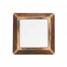 ACA LIGHTING - LED WALL SQUARE LUMINAIRE RUST 4W 3000K 270lm IP65  SLIM51NR
