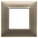 VIMAR - 14642.70 - Plate 2M metal metallized bronze
