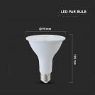 V-TAC - LED Bulb SAMSUNG Chip 11W E27 PAR30  Plastic 6500K SKU: 21155 (2)