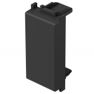 TEM - TM21SB Blank plate 1M, color Black matt, Modul