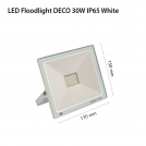 2R - LED Floodlight RECORD DECO 30W 6000К IP65 white