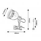 RABALUX - Tabletop Lamp with clamp Flint E14 1X MAX 25W 3093 (3)