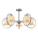 ELMARK - SOPHIA CHANDELIER 5XE14 CHROME/CREAM - 955SOPHIA5