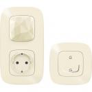 LEGRAND - 752696 Starter pack Smart Valena Allure Cream with Netatmo (Connected to Gateway + Master key wireless) with frames