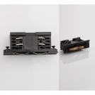 NOVA LUCE - I Shape Interior Connector to Connect Two Track Sections End to End 1L:6.8, W:2 cm.  9193432  4-WIRES TRACK ✴ Black 