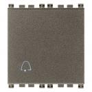 VIMAR - 19008.2.C.M - 1P NO 10A push button bell symb.2M Metal