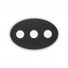 IDEAL LUX -  ceiling luminaire   LOGOS PL3  Nero 175782