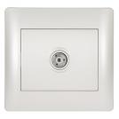ELMARK - 11251 - TV SOCKET WHITE METALLIC RHYME
