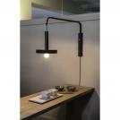 FARO - WHIZZ Black and satin gold extensible wall lamp Ref.20167 (1)