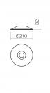 INCANTI - abajur LEA M21AB ABAJUR METALIC D21 AB (1)