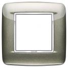 VIMAR - 20672.C08 - Round plate 2M Bright titanium
