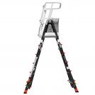 LITTLE GIANT - COMPACT CAGE, 6'-10' Model - ANSI Type IAA - 375 lb Rated, Fiberglass Adjustable Enclosed Elevated Platform 19506-244 (4)