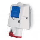 SCAME - Industrial combined socket 3P+E 16A+shuko IP54 series Optima Combi 513.1656-DN