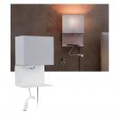 PAULMANN - Аплик с рафт 78913  MERANI⚡E27⚡3000K⚡120lm⚡230V⚡2.5W dimmable✴Сив/Бял