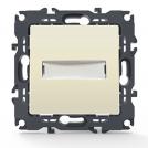 ACA LIGHTING - Бутон 10A с място за име и LED индикация PRIME слонова кост 1000112102