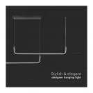 V-TAC - 24W LED Designer Hanging Light Black 4000K SKU: 6941 (4)