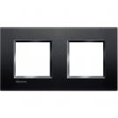 BTICINO - LNA4802M3AR Square cover plate 2х2modules -Anthracite -technopolymer