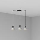 FARO - KOMBO Grey pendant lamp Ø200 68593-3L