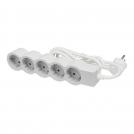 LEGRAND - 694555 Power strip white 5x2P + E with cable 1.5 meters / 1.5mm2 Standard Legrand