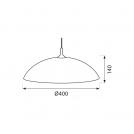 VIVALUX - Suspension CATENA 5085 fixed Ø400 mm VIV000685 (1)