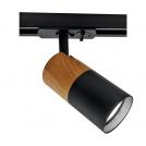 VIVALUX - Spotlight for rail mounting WOODY TL910 BLACK GU10 VIV004856