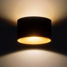 NOWODVORSKI - Фасаден аплик 8181 ELLIPSES LED BLACK-GOLD • LED 2x5W 750 lm 3000К • < 180 ° CRI 80 • IP54