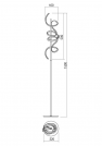 REDO GROUP - Лампион GODART 01-2107 LED 24W 3000K SAND WHITE, dimmer (1)