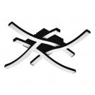 EGLO - wall/ceiling light steel 18.8W 2240lm 4000K plastic black / plastic white - 74044
