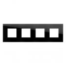 TEM - OG28GDM Frame 2+2+2+2M, color Black glass, Modul Edge