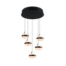 TRIO - Пендел Ø45cm h150cm DIOS 331430532 5x8W 5x800lm, 2300+3000+4000K смяна на цветна температура, черен