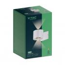 V-TAC - 6W LED Wall Light 4000K White Body IP65 SKU: 10444 (3)